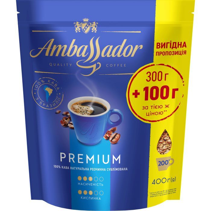 Ambassador Premium розчинна 400 г (am.53444)