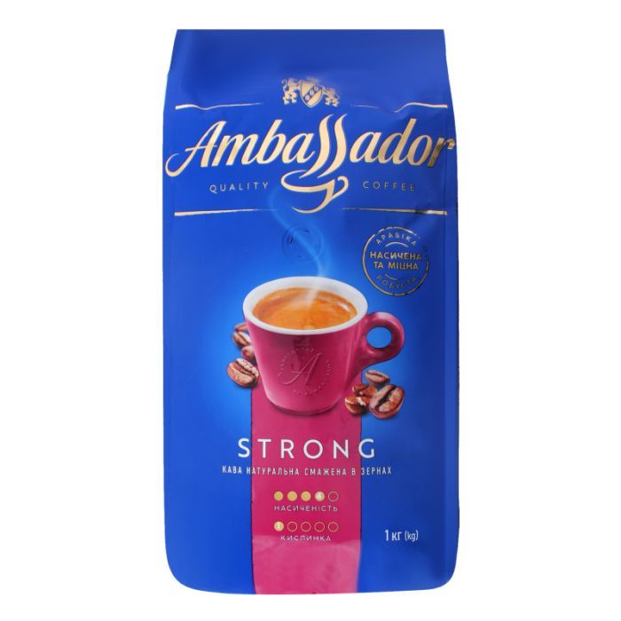 Ambassador в зернах 1000г "Strong" (am.53234)