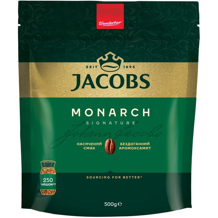 Jacobs MONARCH розчинна 500 г (prpj.08932)