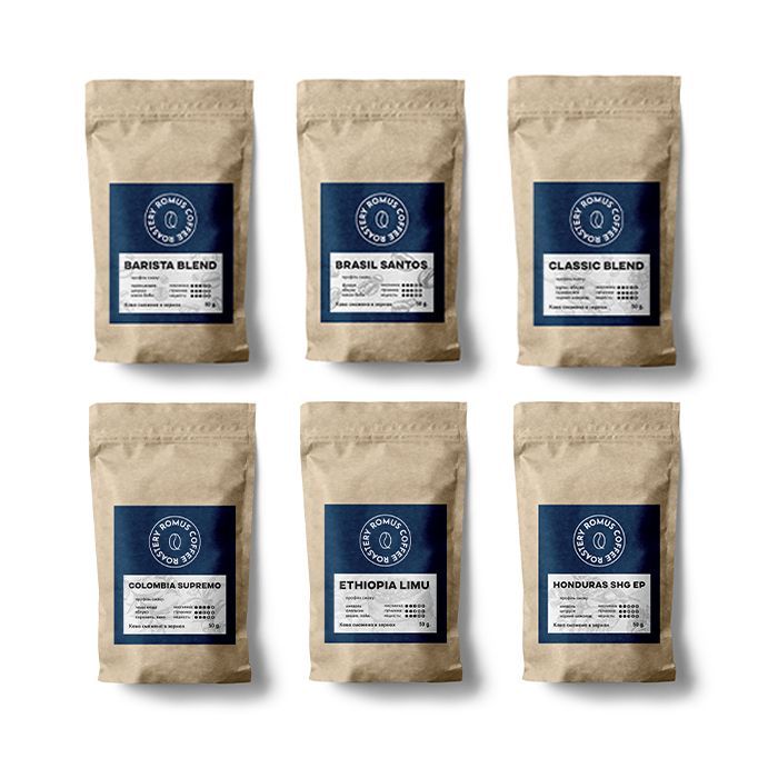 Romus Coffee Roastery Дегустаційний набір 6 видів (в зернах) (889567)
