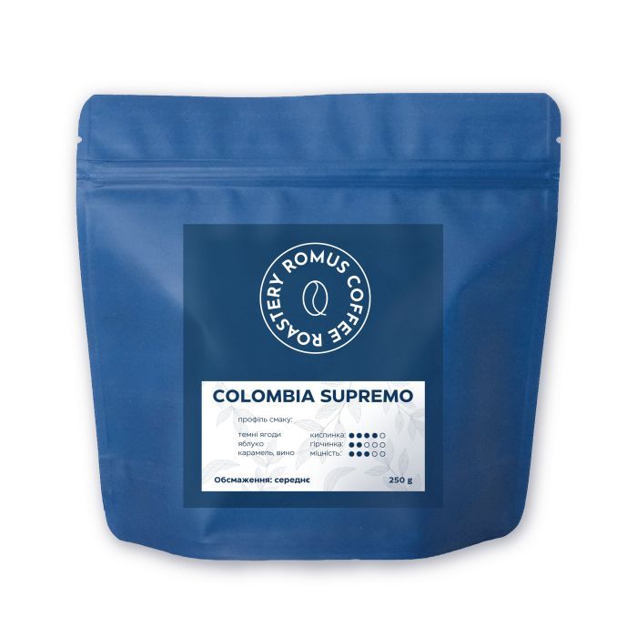 Romus Colombia Supremo в зернах 250 г (114439)