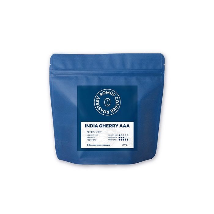 Romus Roastery India Cherry AAA в зернах 250 г (388712)