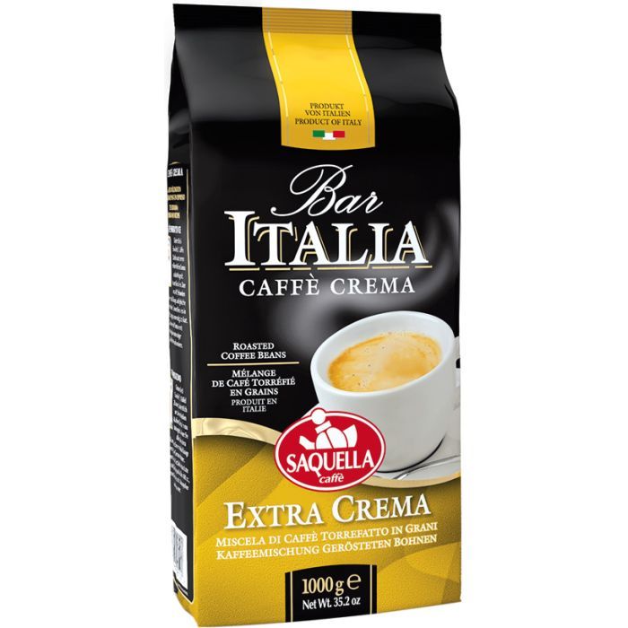 SAQUELLA Bar Italia Extra Crema в зернах 1 кг (8002650001224)