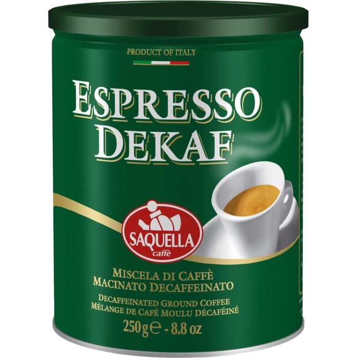 SAQUELLA Espresso Dekaf мелена 250 г (8002650000111)
