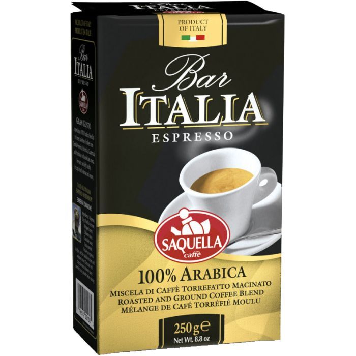 SAQUELLA Espresso мелена 250 г (вакуум) (8002650001385)