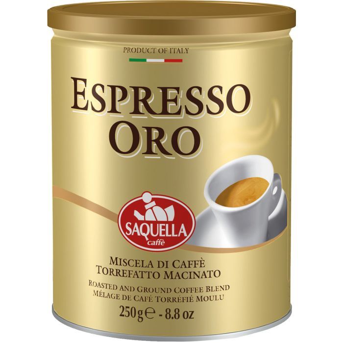 SAQUELLA Espresso ORO мелена 250 г (8002650008087)